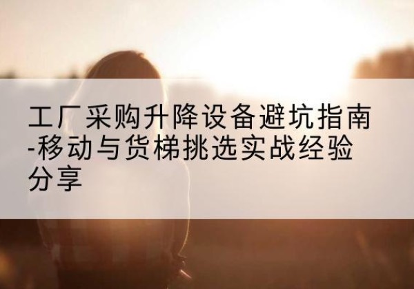 皋兰移动式升降机怎么选-工厂采购升降设备避坑指南-移动与货梯挑选实战经验分享